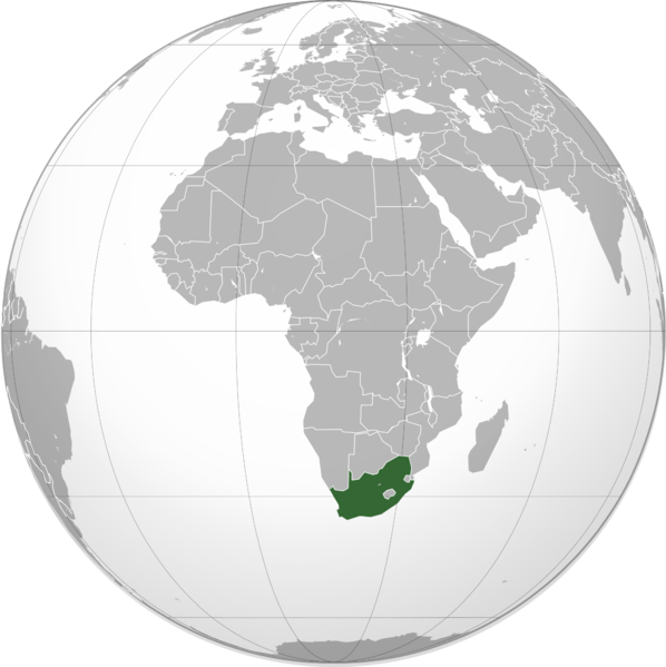 File:South Africa (orthographic projection).png