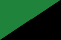 Darker green and Black flag.png