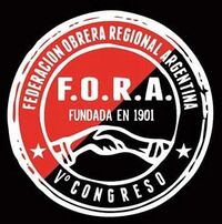 Logo della FORA, V° Congresso